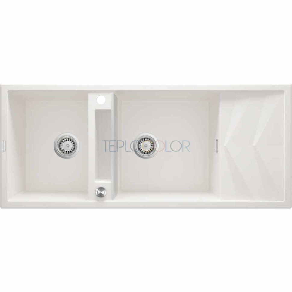 Гранитная мойка - магнитная, 2-чаши с осушкой