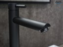 Смеситель высокий для раковины Gid Berlin SS080-BM-D SS080BMD черный матовый