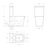 Чаша унитаза безободкового с сиденьем BelBagno FLAY-R BB2149CPR/SC