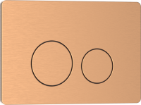 Кнопка смыва IBERICA BLANCA INOX-О нержавеющая сталь, розовое золото матовое (IB.B081.007.002)