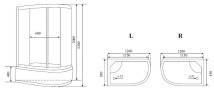 Timo Lux T-7720 R душевая кабина 120*85*220