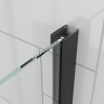 Боковая панель Veconi Ottimo SP GR, 700х1900 графит брашинг, стекло прозрачное