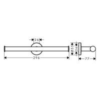 Держатель туалетной бумаги двойной Hansgrohe Logis Universal 41717000