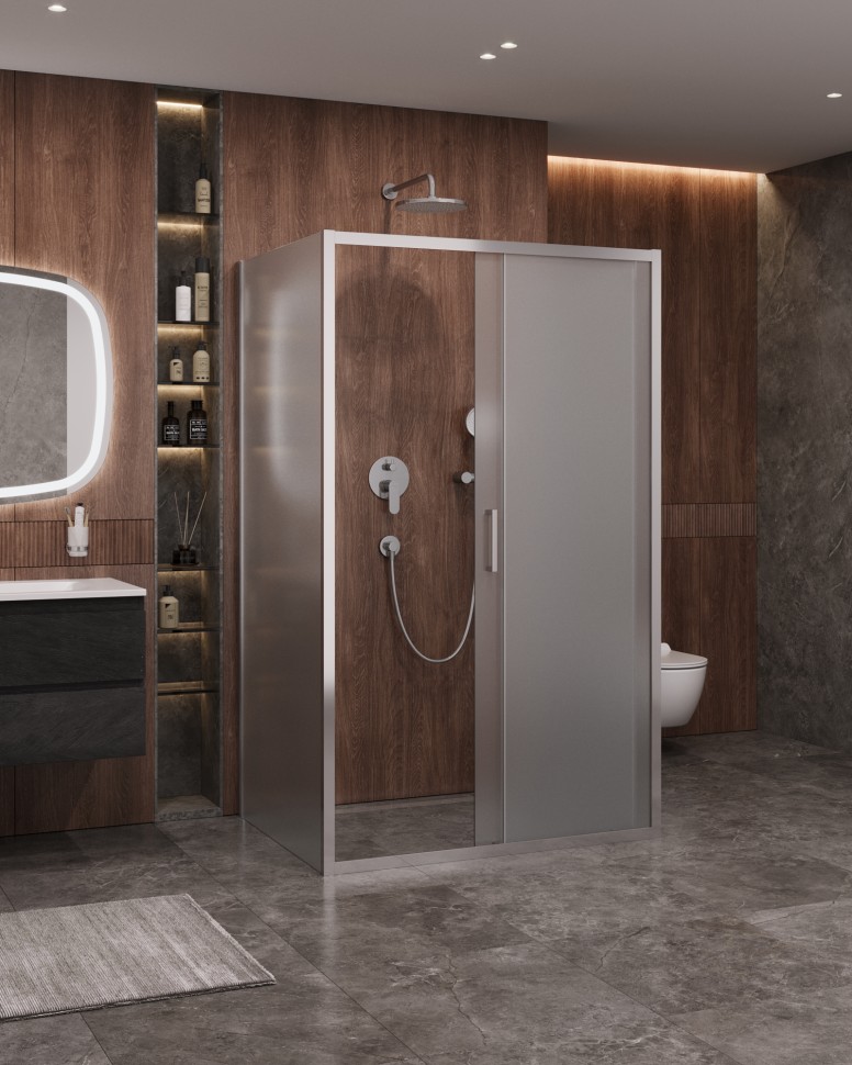 Душевой уголок CEZARES MOLVENO-AH-12-130/90-P-Cr