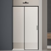 Душевая дверь Soft 2 VDS-3SO2130CLB, 1300, черный, стекло прозрачное