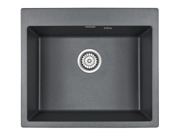 Мойка KANTE 60, IT-GRANIT, PM106052-DG, графит, 600х520 мм, Paulmark