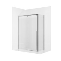 Душевое ограждение Ambassador Intense 110021105IX-100IX (160х100х200) прямоугольник,хром,стекло прозрачное,раздвижная,2 места