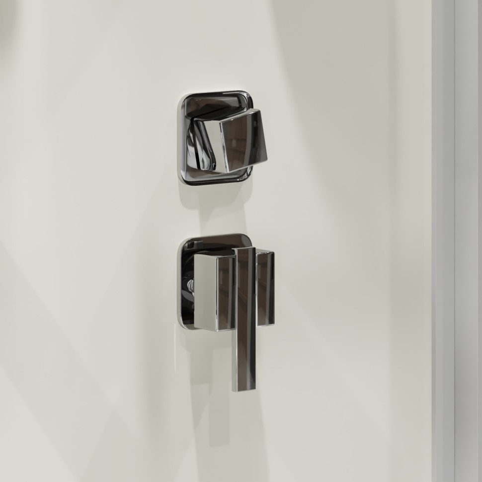 Душевая кабина Niagara Standart ST120/90/15Q (120х90х215) прямоугольник,поддон 15см,распашная,проф.белый,3 места