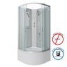 Душевая кабина Niagara Classic NG-2307-14BK (80х80х200) высокий поддон(40см),стекло матовое,4 места