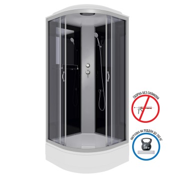 Душевая кабина Niagara Classic NG-3501-14 (90х90х215) средний поддон(26см),стекло тонированное,4 места