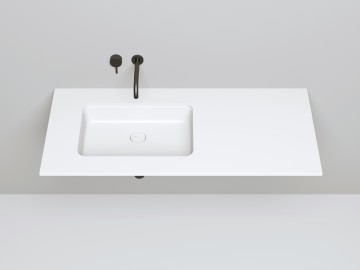Раковина встраиваемая MAREA 09 в цвете по RAL 545х380х126 S-Stone Матовое