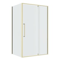 Душевое ограждение Niagara Nova NG-45-12ASG-A90SG-34 (120х90х195) прямоугольник,распашная,золото сатин,стекло прозрачное,2 места