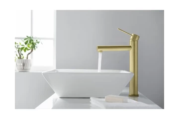 Смеситель для раковины-чаши сенсорный Timo Saona 2323/17F золото матовое