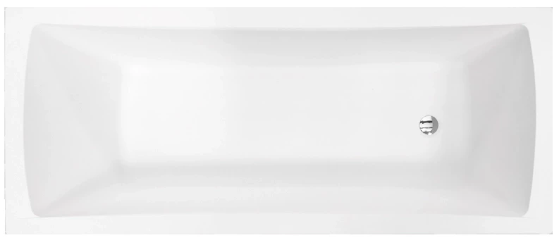 Ванна акриловая прямоугольная Besco OPTIMA 140, 140x70 см, белая