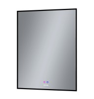 Зеркало PRAGMA-норма BLACK (600*800*45) LED с сенсорным выключателем и подогревом