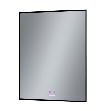 Зеркало PRAGMA-норма BLACK (600*800*45) LED с сенсорным выключателем и подогревом