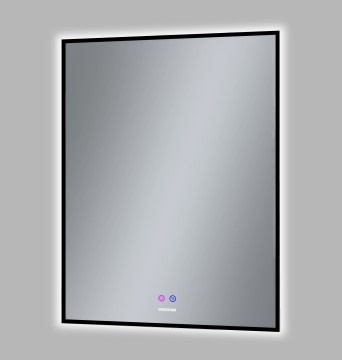 Зеркало PRAGMA-норма BLACK (600*800*45) LED с сенсорным выключателем и подогревом
