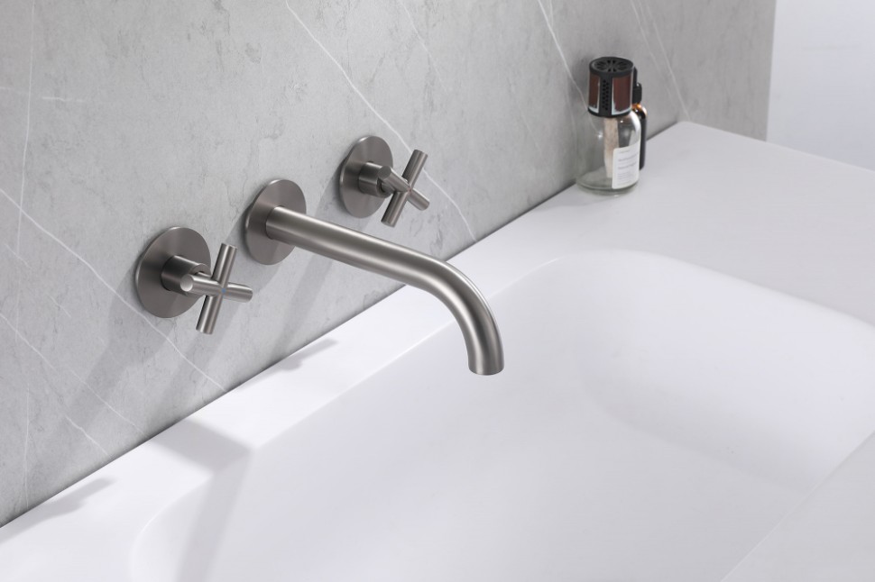 Смеситель ABBER Wasser Kreis AF81121NG для раковины скрытого монтажа, никель