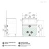 Тумба напольная "МЕРКАДО-70 см" с 2-я ящ. графит матовая (ум. Classica-70)