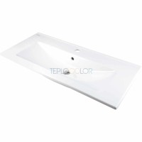 Керамическая раковина, впускаемая, с бортиком для смесителя