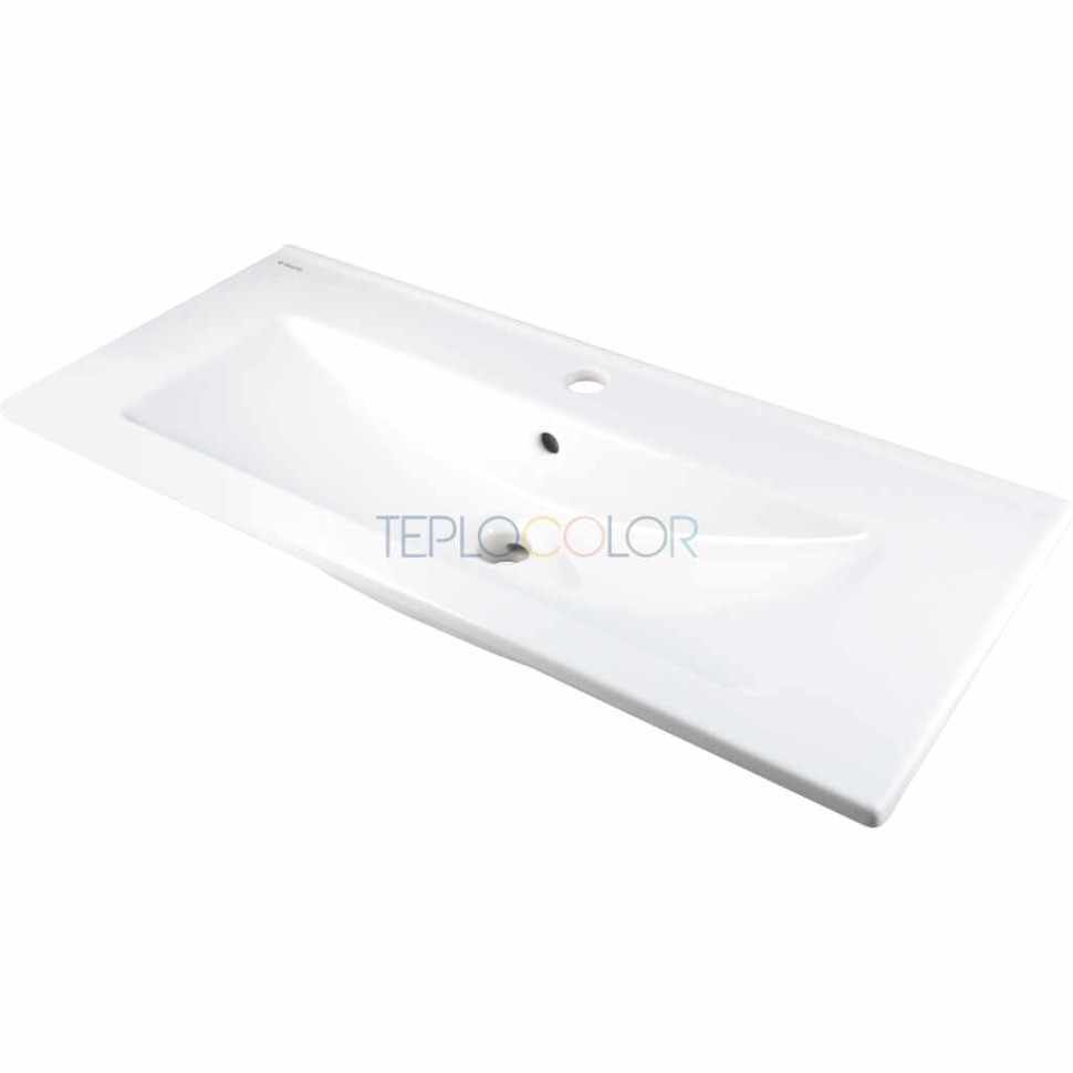 Керамическая раковина, впускаемая, с бортиком для смесителя