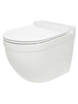 AQM2010 Унитаз подвесной сиденье SoftClose, технология смыва QUIET, скрытый крепеж. 520х360х410