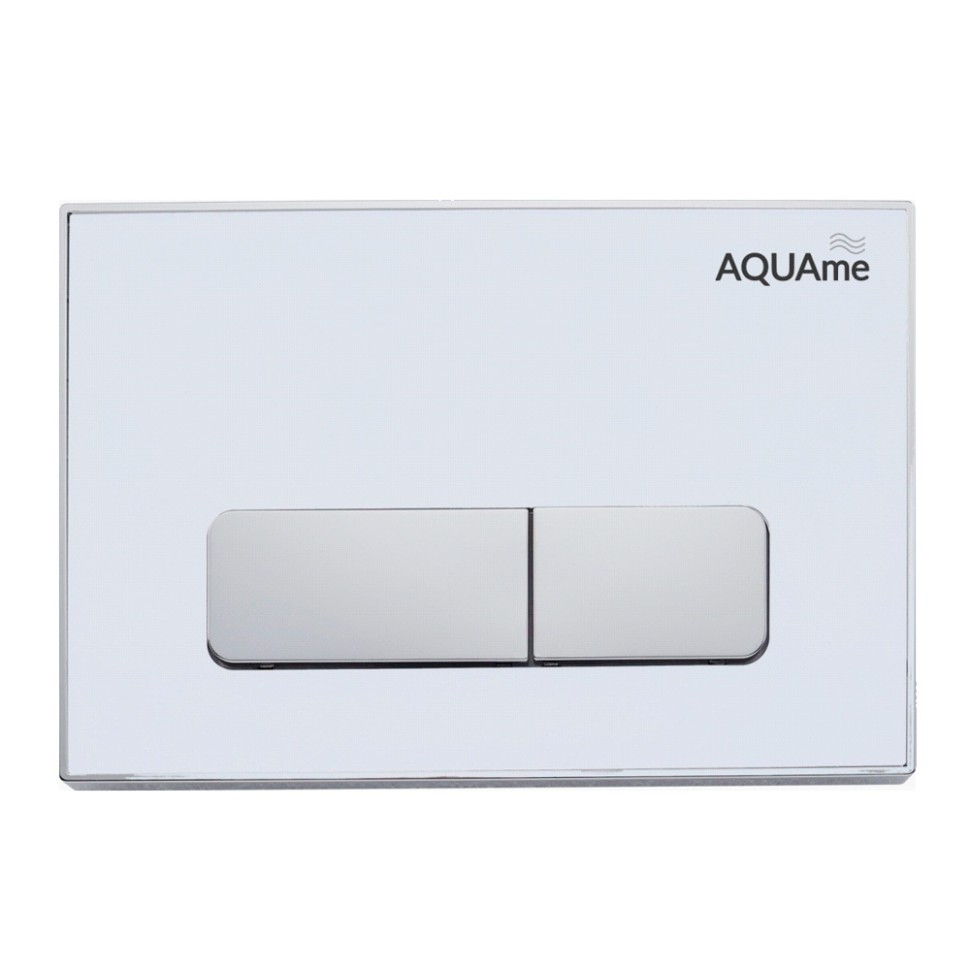 AQM4104W Панель смыва акриловая AQUAme, белый