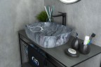 Раковина Gid K397G124 54401 накладная под камень глянцевая 50x40x14