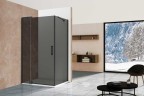 Душевой уголок Extra VSR-1E101190CGB, 1000/1100*900, черный, стекло тонированное