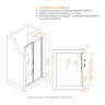 Душевая дверь RGW PA-14Gb (Волна, 1000мм)