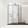 Душевой уголок Слим Софт (Слим Софт (Slim Soft)) VSR-1SS9010CLGM, 1000*900, вороненая сталь, стекло прозрачное