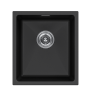 Мойка LUMI 41UNI, IT-GRANIT, LU41-BL, черный, 410х460, Paulmark