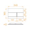 Кнопка слива RGW SWH-10Gb