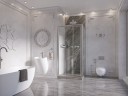 Боковая стенка Ambassador Forsa 100NX (100х195) хром,стекло прозрачное,1 место