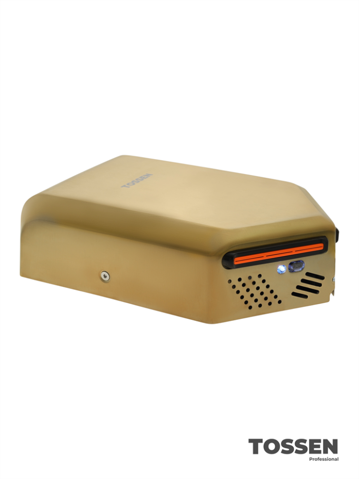 TOSSEN HS 1810 MS - высокоскоростная сушилка для рук (коллекция «Золотая сталь»)