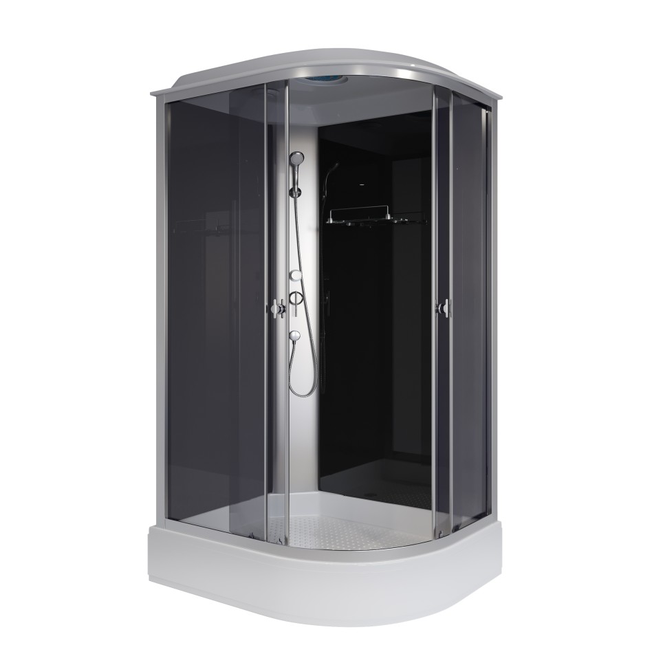Душевая кабина Niagara Eco E120/80/26L/TN (120х80х215) средний поддон(26см),стекло тонированное,4 места