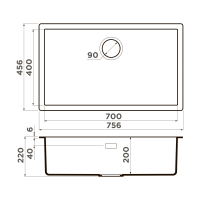 Кухонная мойка Omoikiri Yamakawa 75-Integra-AZ Artceramic/azur blue