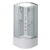 Душевая кабина Niagara Classic NG-2307-14BKG (80х80х200) высокий поддон(40см),стекло матовое,4 места