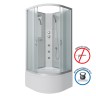 Душевая кабина Niagara Classic NG-2307-14BKG (80х80х200) высокий поддон(40см),стекло матовое,4 места
