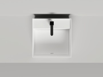 Раковина накладная ARMONIA SQUARE TOP 02 без отверстия под смеситель 450х450х250 S-Sense Глянцевое