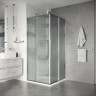 Душевое ограждение Niagara Nova NG-4624-34 (100х100х195) квадрат,раздвижная,хром,стекло рифленое,1 место