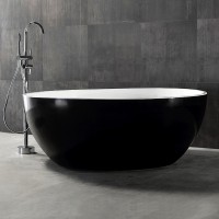 Акриловая ванна ABBER AB9279MB черная матовая