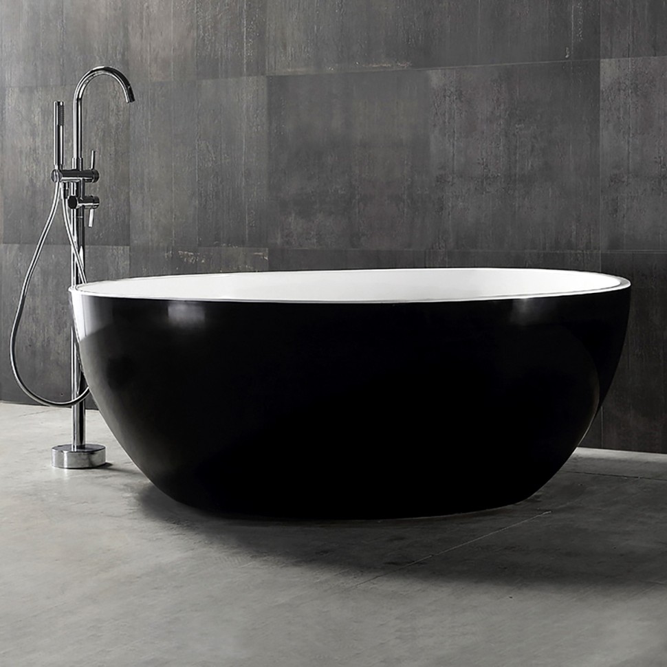 Акриловая ванна ABBER AB9279MB черная матовая