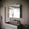 Зеркальный шкаф для ванной комнаты SANCOS Hilton 900x148х740 мм, с LED подсветкой, арт .Z900