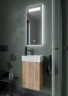 Тумба подвесная SANCOS Mini 355х205х500, с распашной дверцей, внутри 1 полка, дуб галифакс натуральный , арт.MN35EGL