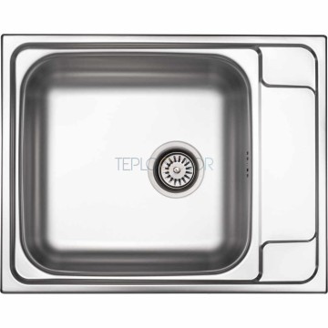 Стальная мойка, 1-чаша с осушкой