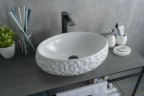 Раковина Gid 9030wf 51187 накладная белая 48x34x15