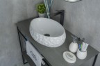 Раковина Gid 9030wf 51187 накладная белая 48x34x15