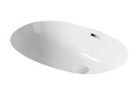 Раковина Gid Yj8004 71163 встаиваемая снизу белая 55x39.5x19