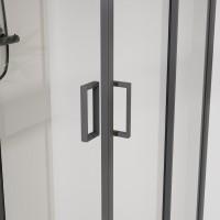Душевой уголок City VSS-5CT9010CLGM, 1000*900, вороненая сталь , стекло прозрачное